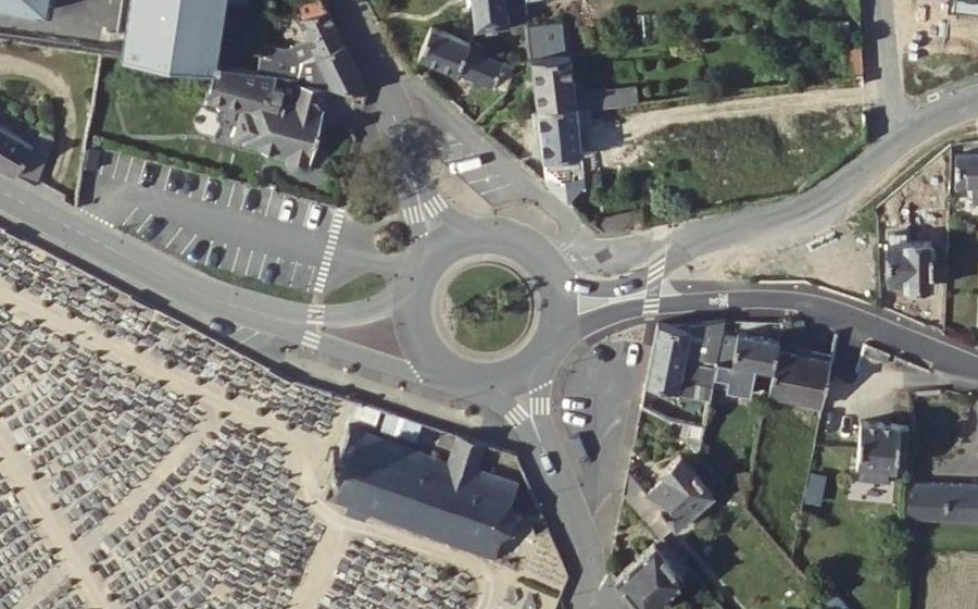 Vue aérienne de la Place Saint-Pierre