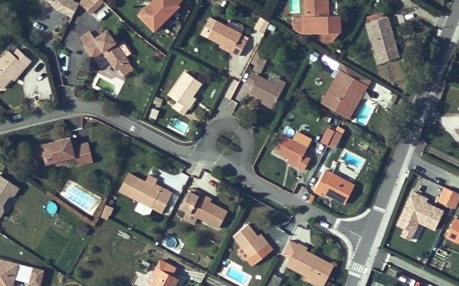 Vue aérienne du Rue des Acacias