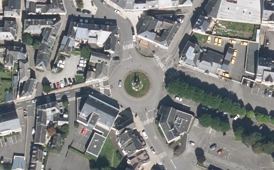 Vue aérienne du Giratoire Gombaud