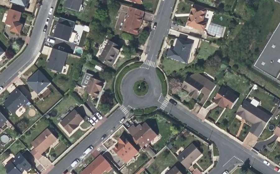 Vue aérienne du Place Louis Aragon