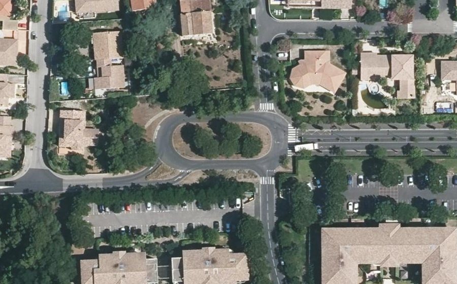Vue aérienne du Mail de Montimaran