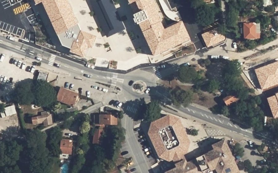 Vue aérienne du Route de Grasse