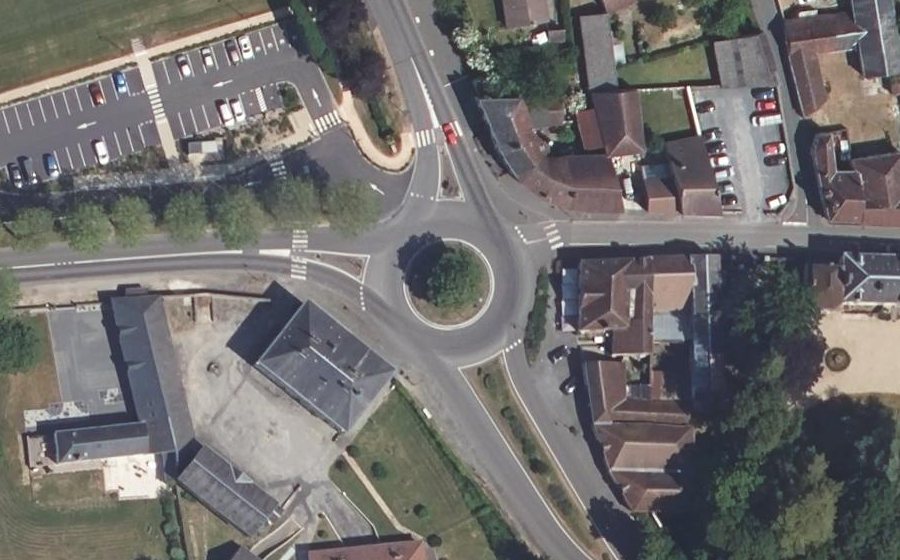 Vue aérienne du Place du Général Leclerc