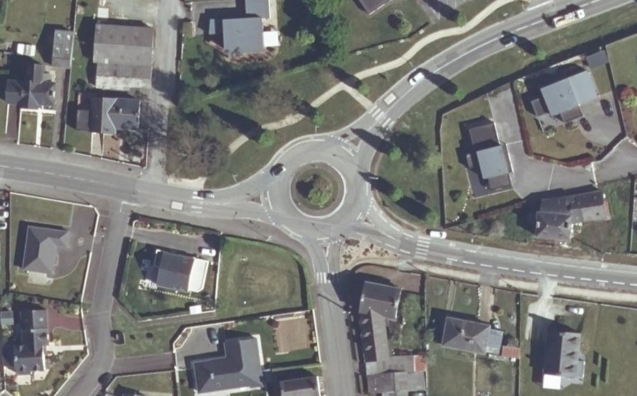 Vue aérienne du Rond-Point de l'Europe