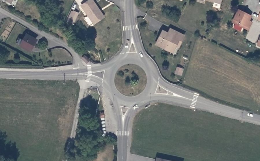 Vue aérienne du Route de Findrol