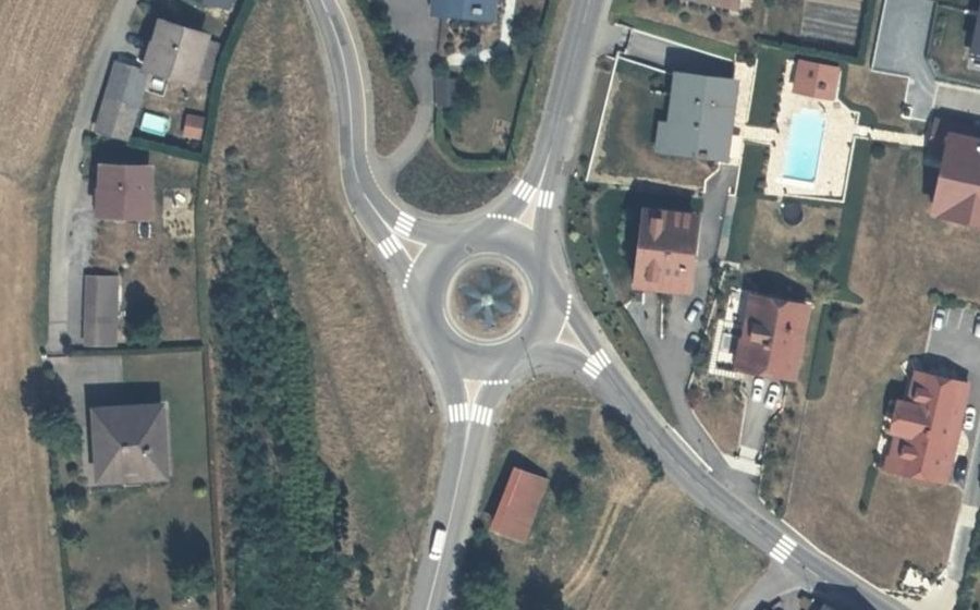 Vue aérienne du Route des Brasses