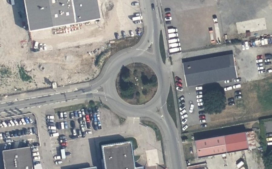 Vue aérienne du Rond-Point de Warens