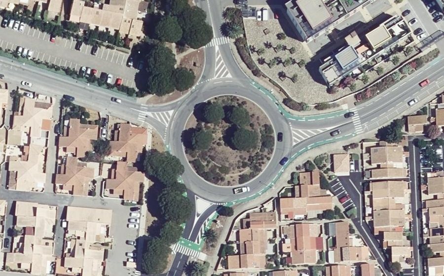 Vue aérienne du Rond-Point de la Sagne