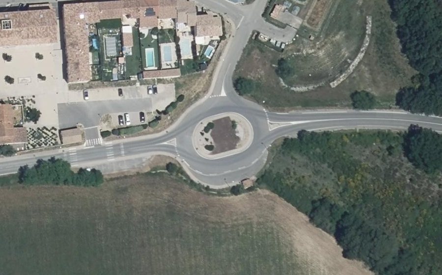 Vue aérienne du Route de Cucuron