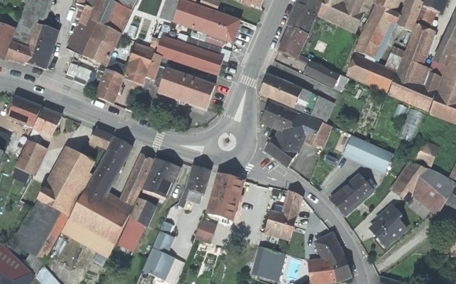 Vue aérienne du Rue Principale