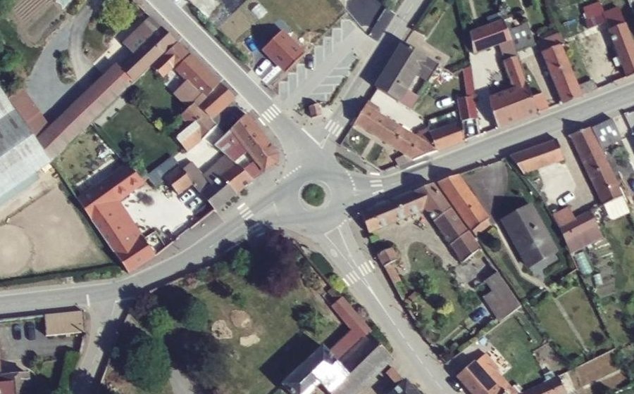 Vue aérienne du Place Jean Sovet