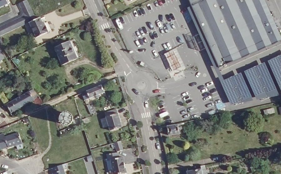 Vue aérienne du Rue de l'Atlantique