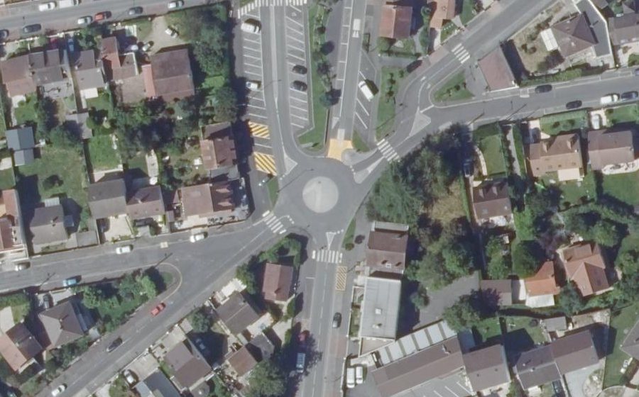 Vue aérienne du Place Aristide Briand