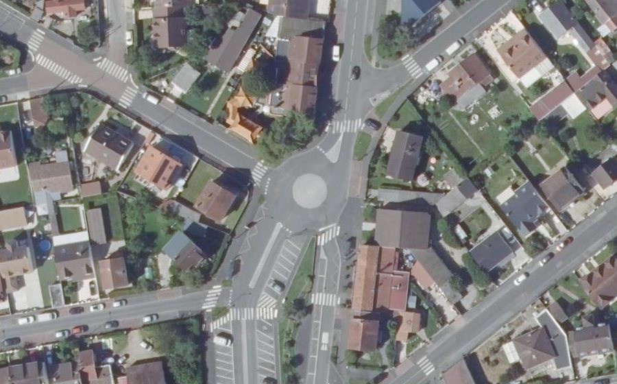 Vue aérienne du Place Aristide Briand