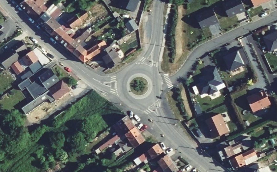 Vue aérienne du Rond-Point des Sorcières