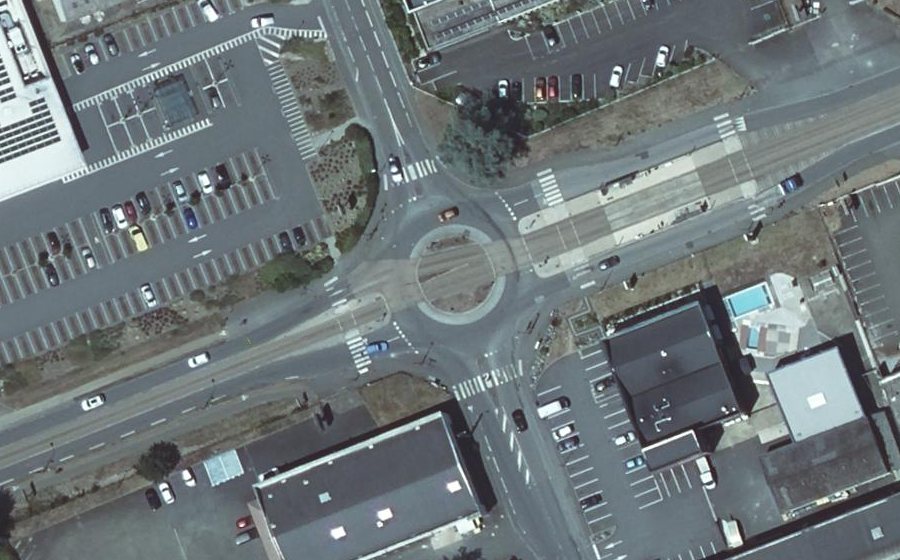 Vue aérienne du Route d'Allonnes