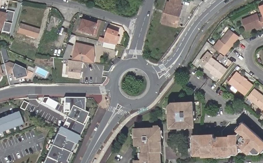 Vue aérienne du Route de Léognan