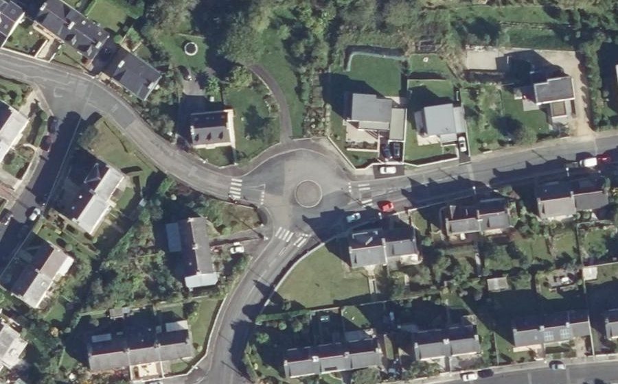 Vue aérienne du Rond-Point Jean Savina