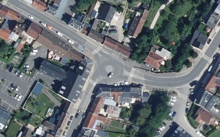 Vue aérienne du Place du Général Leclerc