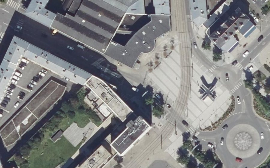 Vue aérienne du Rue Albert Louppe