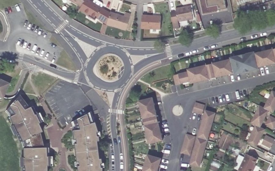 Vue aérienne du Rue Henri Barbusse