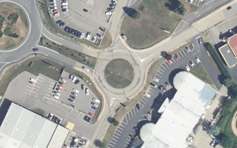 Vue aérienne du Rue d'Arbigny