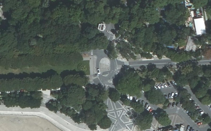 Vue aérienne de la Place du 8 Mai