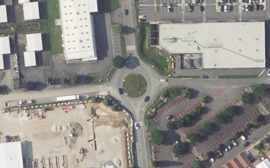 Vue aérienne du Avenue de l'Europe