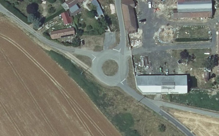 Vue aérienne du Place des Tisserands