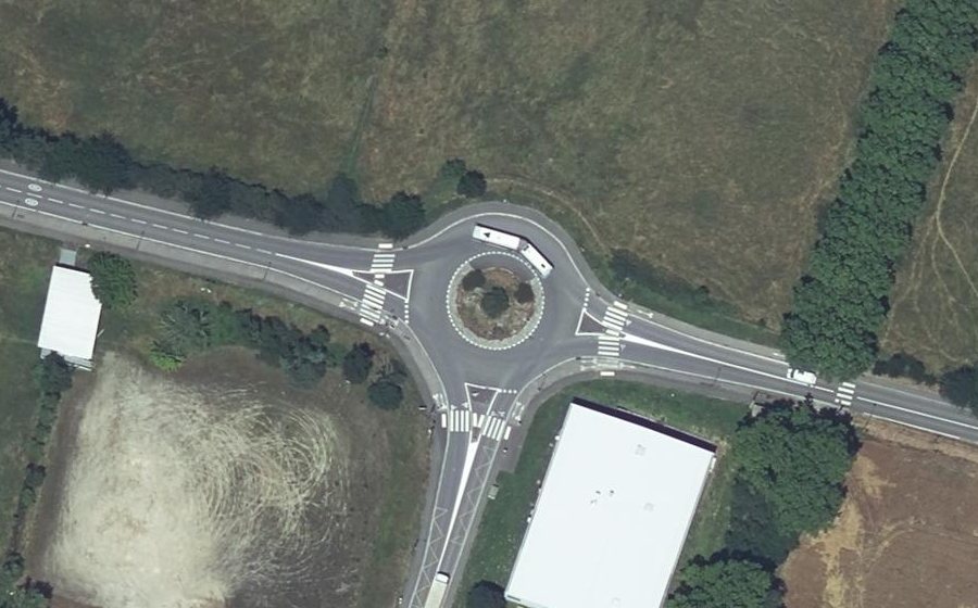 Vue aérienne du Route de Cayras