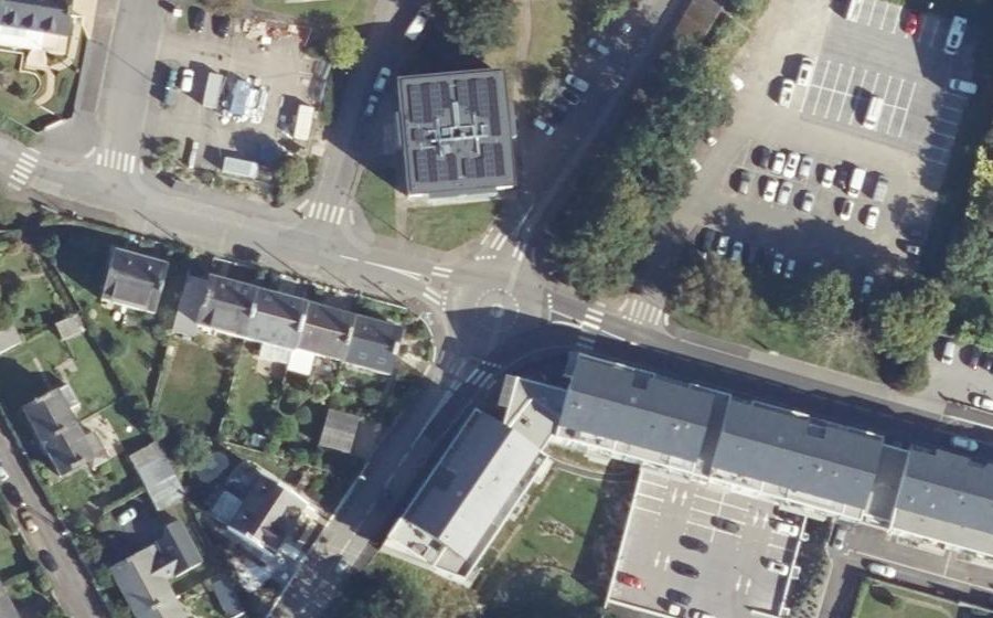 Vue aérienne du Rond-Point Cornic