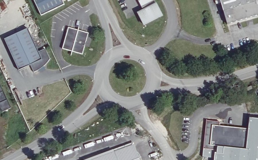 Vue aérienne du Rond-Point de Bel-Air