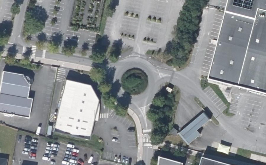 Vue aérienne du Rue de Belgique