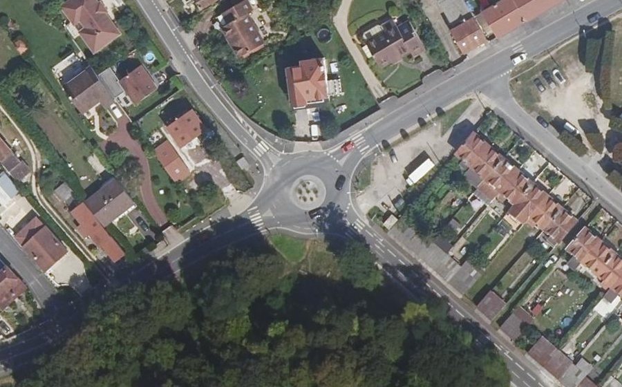 Vue aérienne du Rue de la Saussaie