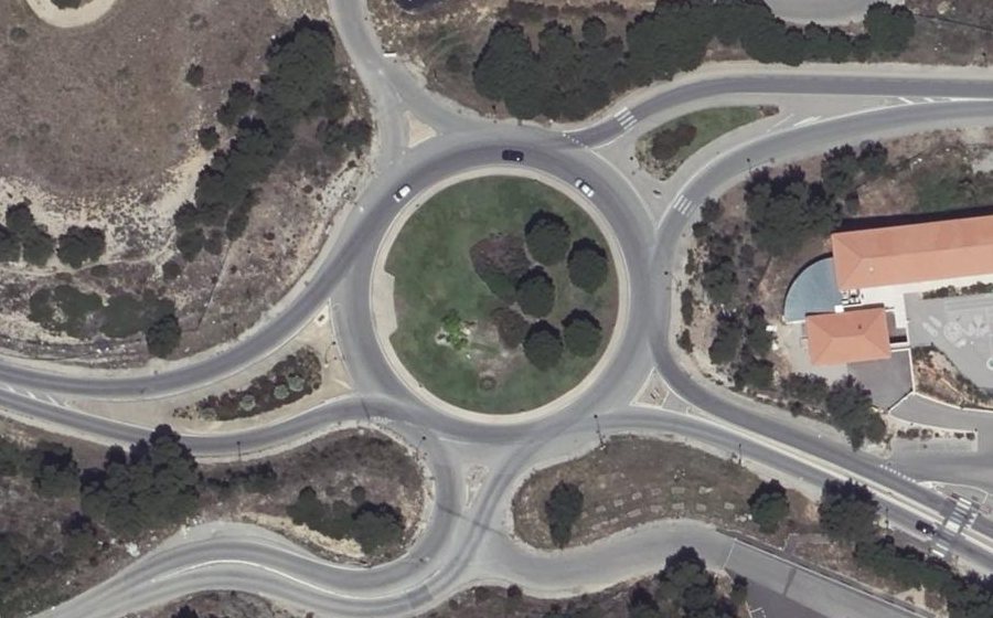 Vue aérienne du Rond-Point de Verdun