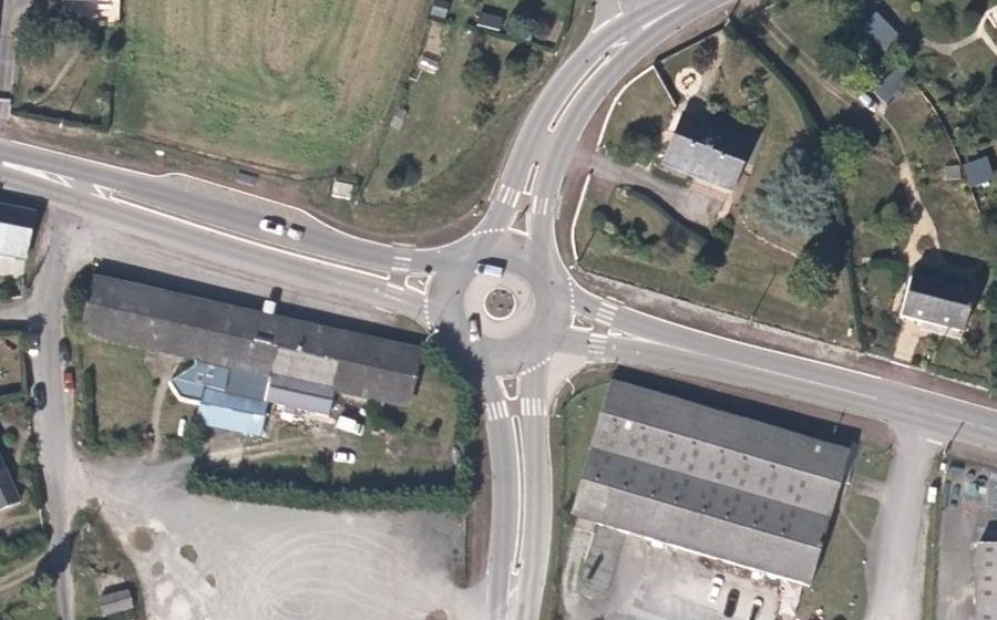 Vue aérienne du Rond-Point de Saint-Marc