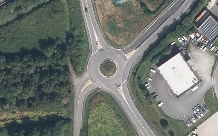 Vue aérienne du Giratoire du Tertre Payen