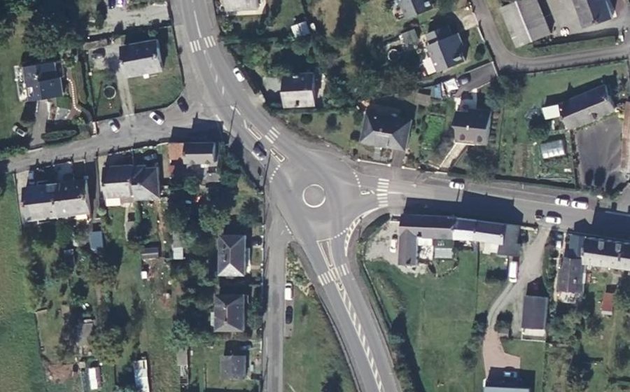 Vue aérienne du Rond-Point du Paradet