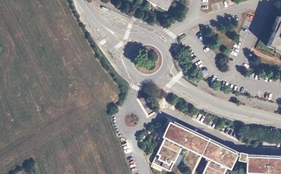 Vue aérienne du Avenue Charles de Gaulle