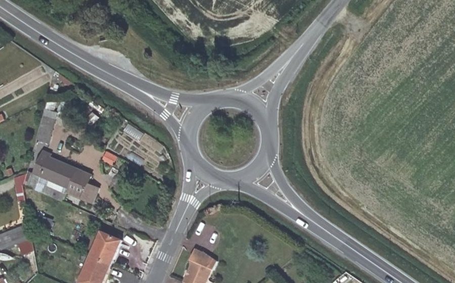 Vue aérienne du Rond-Point de la Forêt