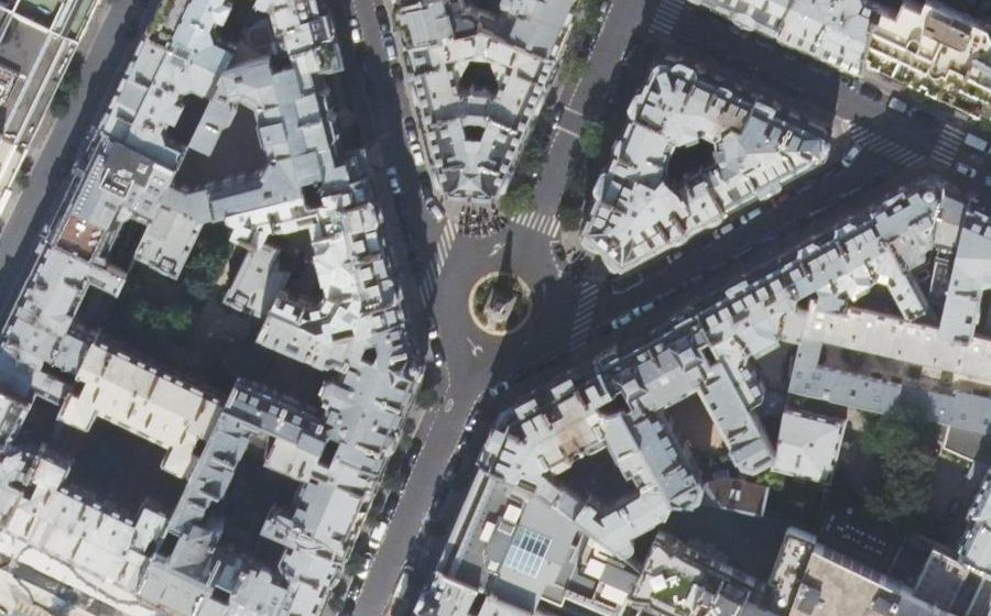 Vue aérienne de la Place Raymond Poincaré