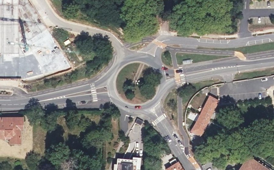 Vue aérienne du Giratoire Mario Solano