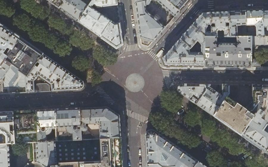 Vue aérienne du Place de Narvik