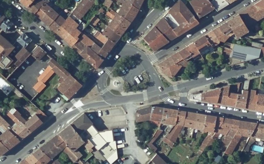 Vue aérienne du Rond-Point de Wakefield