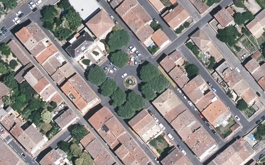 Vue aérienne du Place Ferdinand Fabre