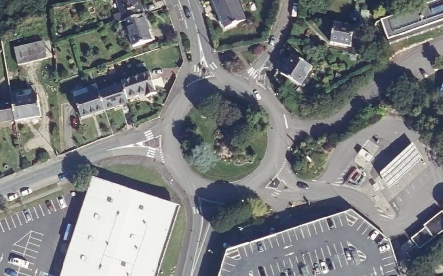 Vue aérienne du Rond-Point de Toubalan