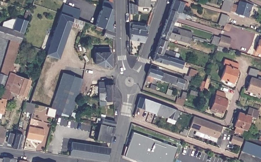 Vue aérienne du Rue Gambetta
