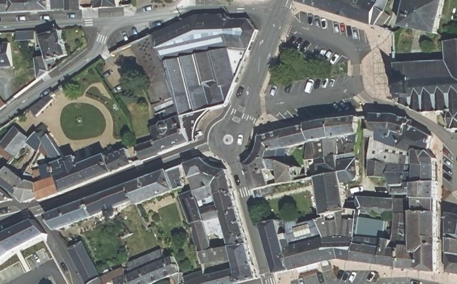 Vue aérienne du Place Foullon