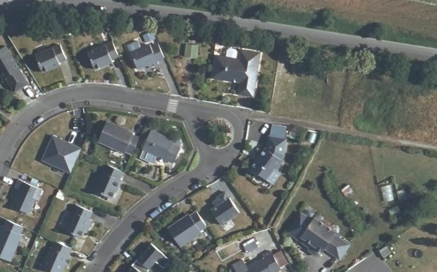 Vue aérienne du Rue des Pichorons