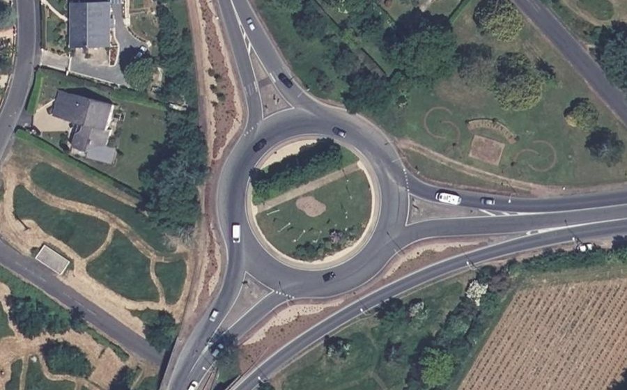Vue aérienne du Boulevard Alfred de Vigny